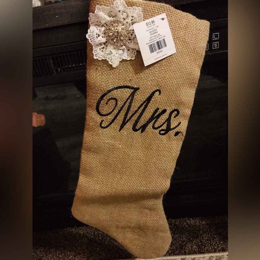 Hobby Lobby Jute Mrs. Stocking 🧦🎄!!